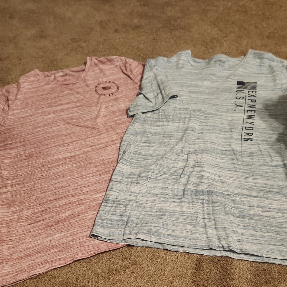 (2) Express Men's T Shirts- Large